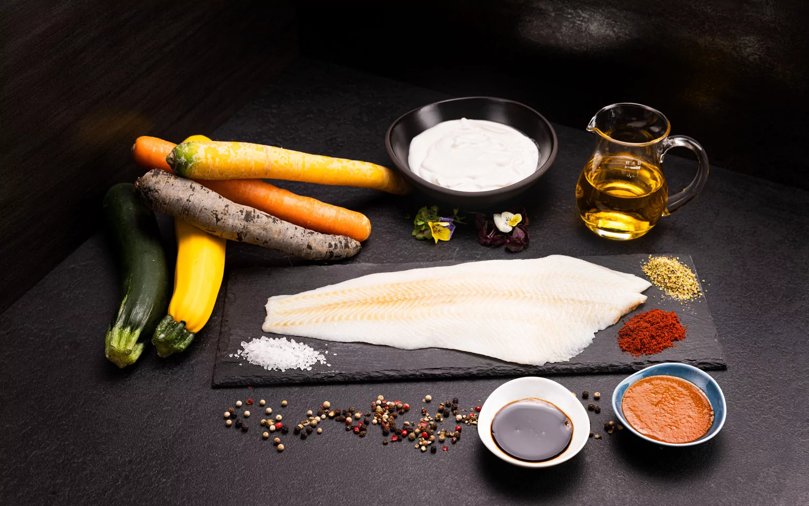 Zutaten: Medaillon vom Grönländischen Schwarzen Heilbutt