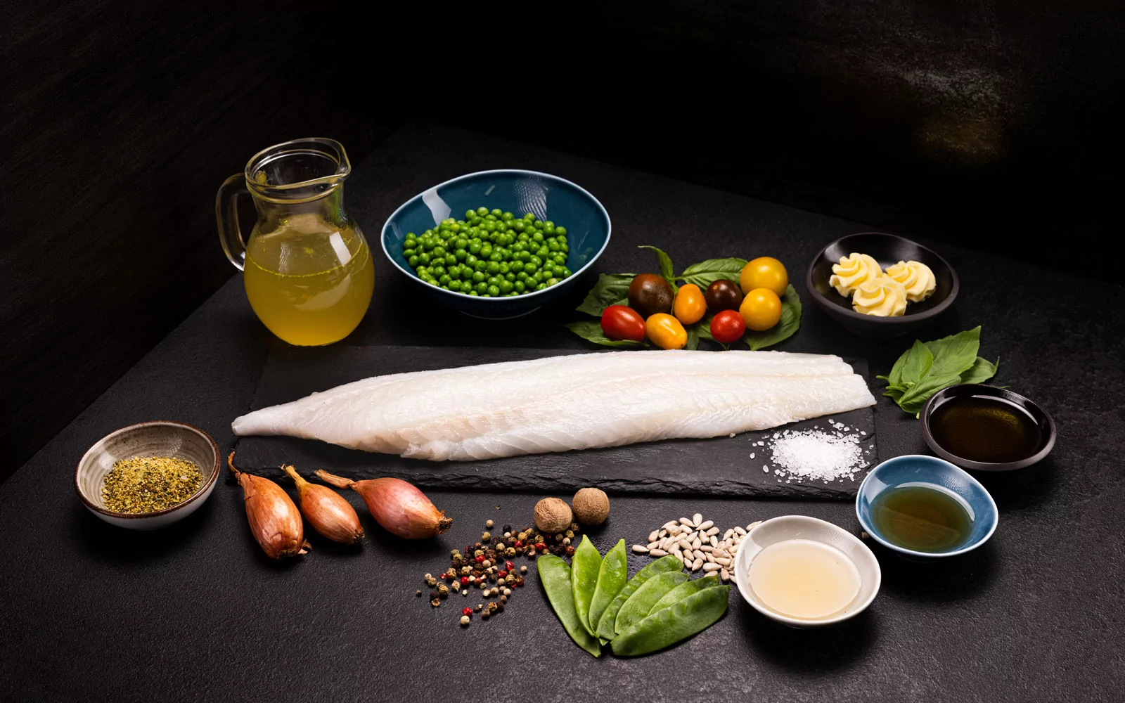 Zutaten: Gebratenes Kabeljaufilet