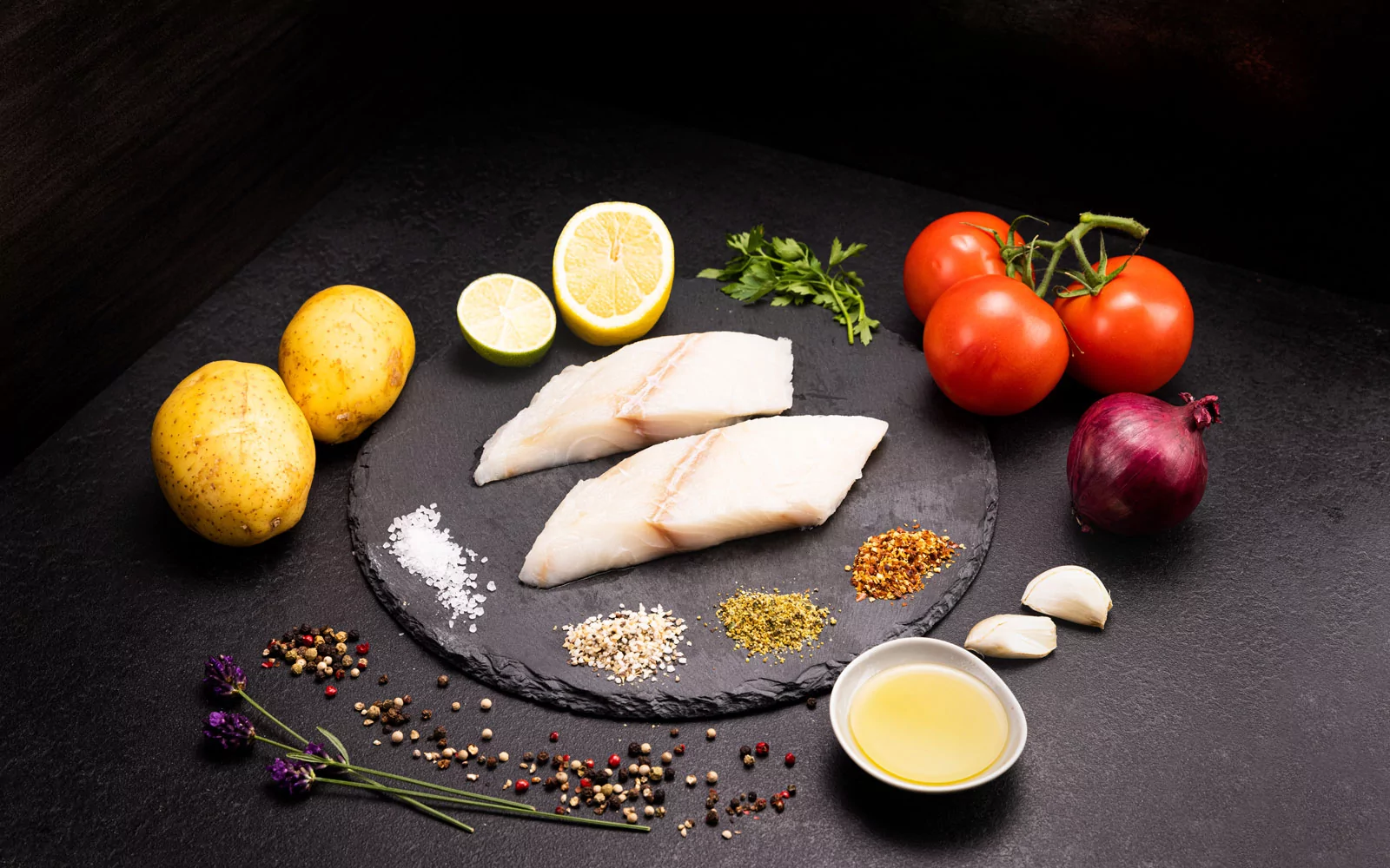 Zutaten: Gegrilltes Filet vom Steinbeißer