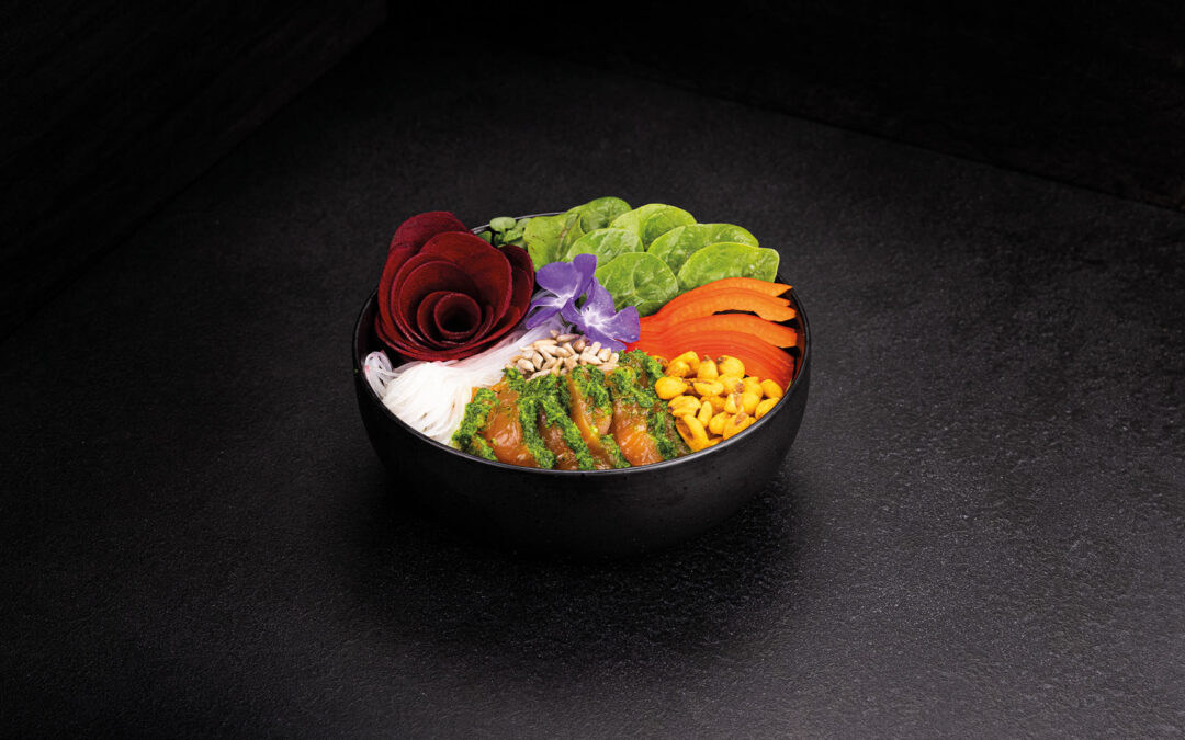 Lachs-Bowl Asia